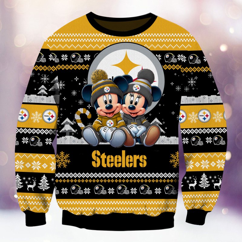 Pittsburgh Steelers Ugly Christmas Sweater Detail