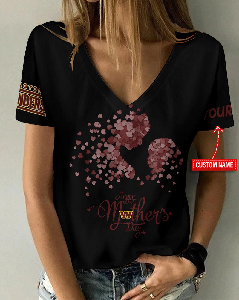 Washington Commanders Happy Mother's Day T-Shirt