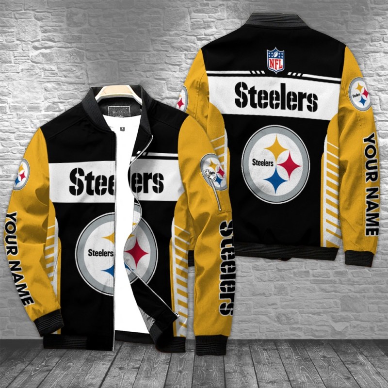 Pittsburgh Steelers Personalized Bomber Jacket