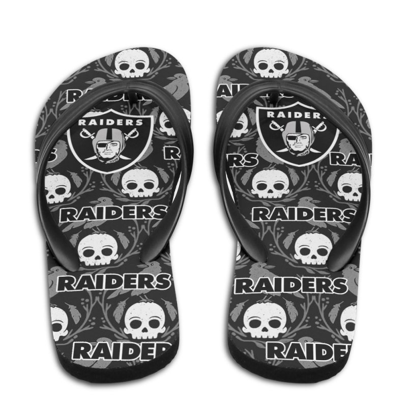 Las Vegas Raiders Summer Flip Flop design