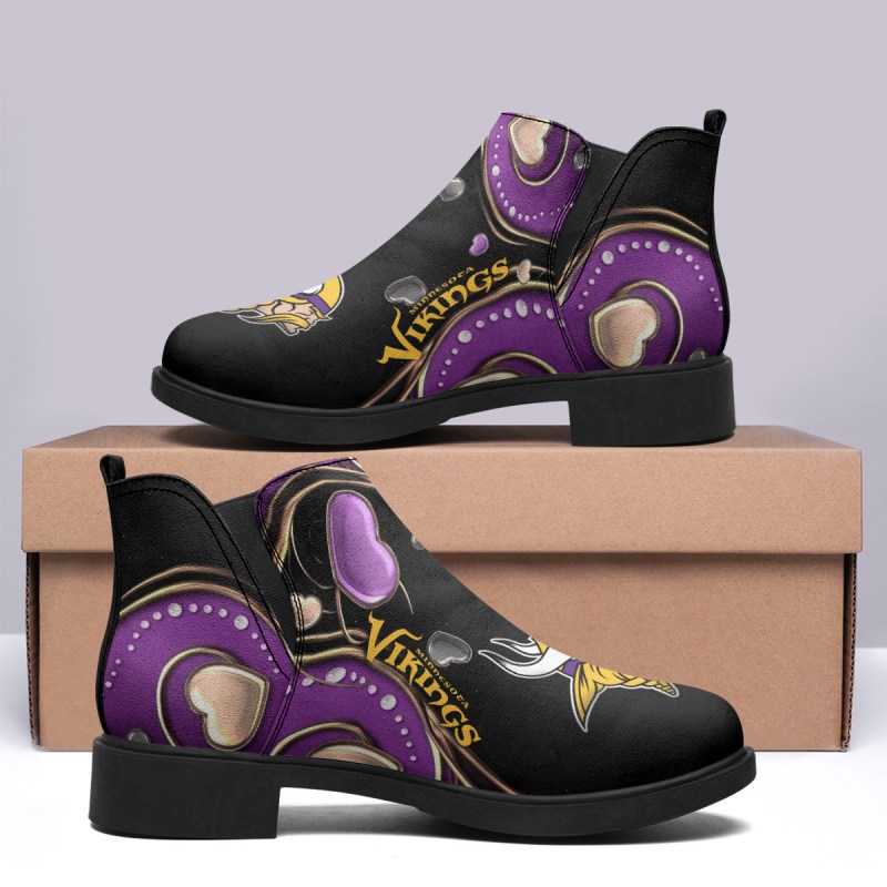 Minnesota Vikings Comfort & Fashion Short Boots