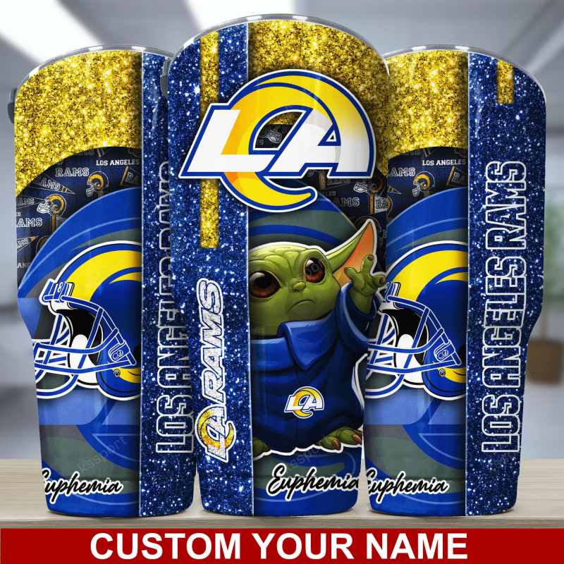 Los Angeles Rams Personalized Tumbler Image