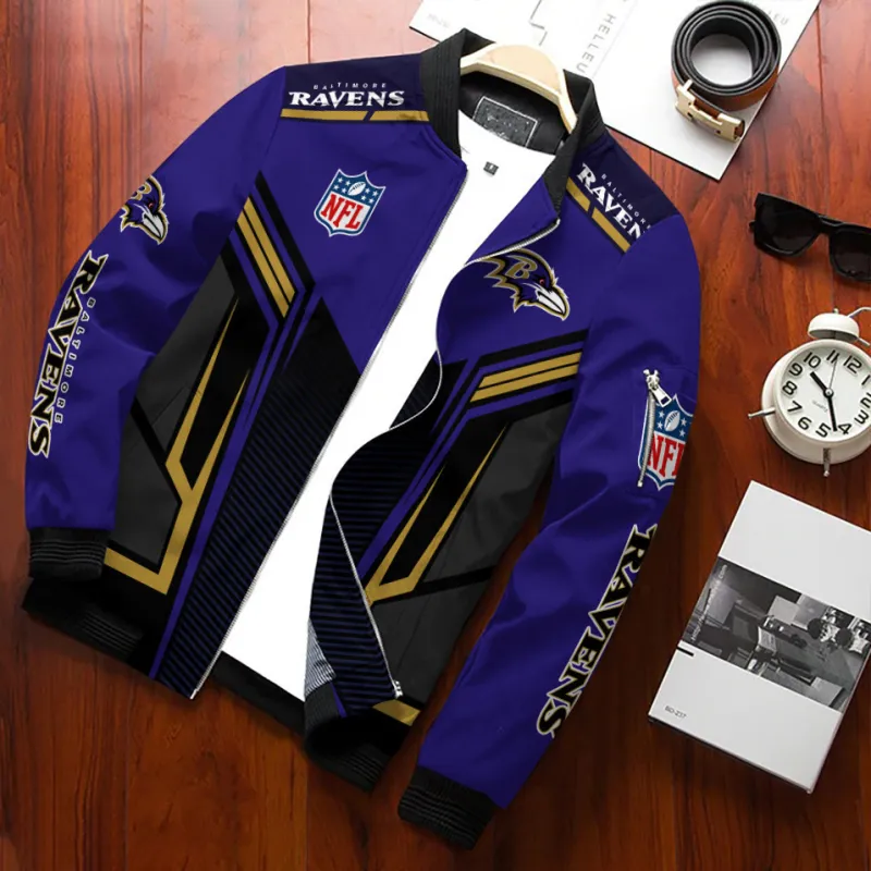Baltimore Ravens Bomber Jacket Front