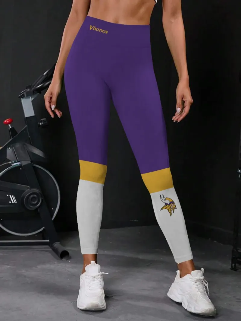 Minnesota Vikings High Waist Leggings