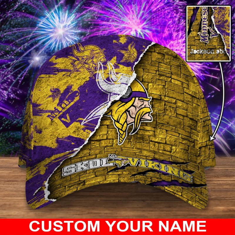 Minnesota Vikings Personalized Classic Cap
