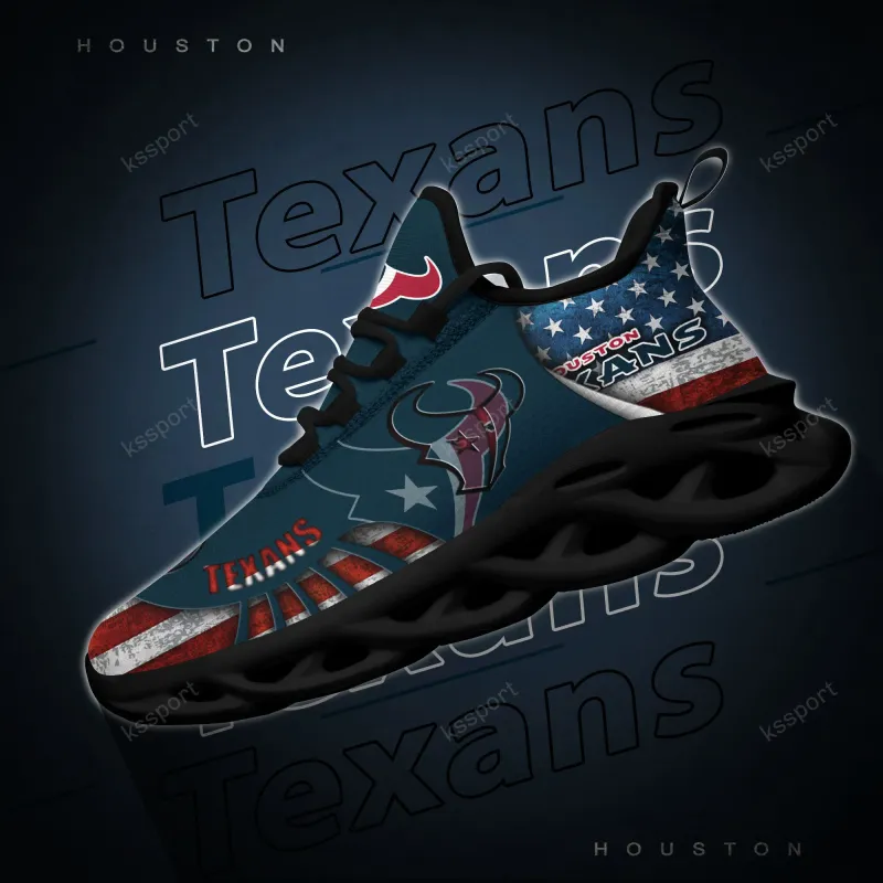 Houston Texans Yezy Running Sneakers with Logo