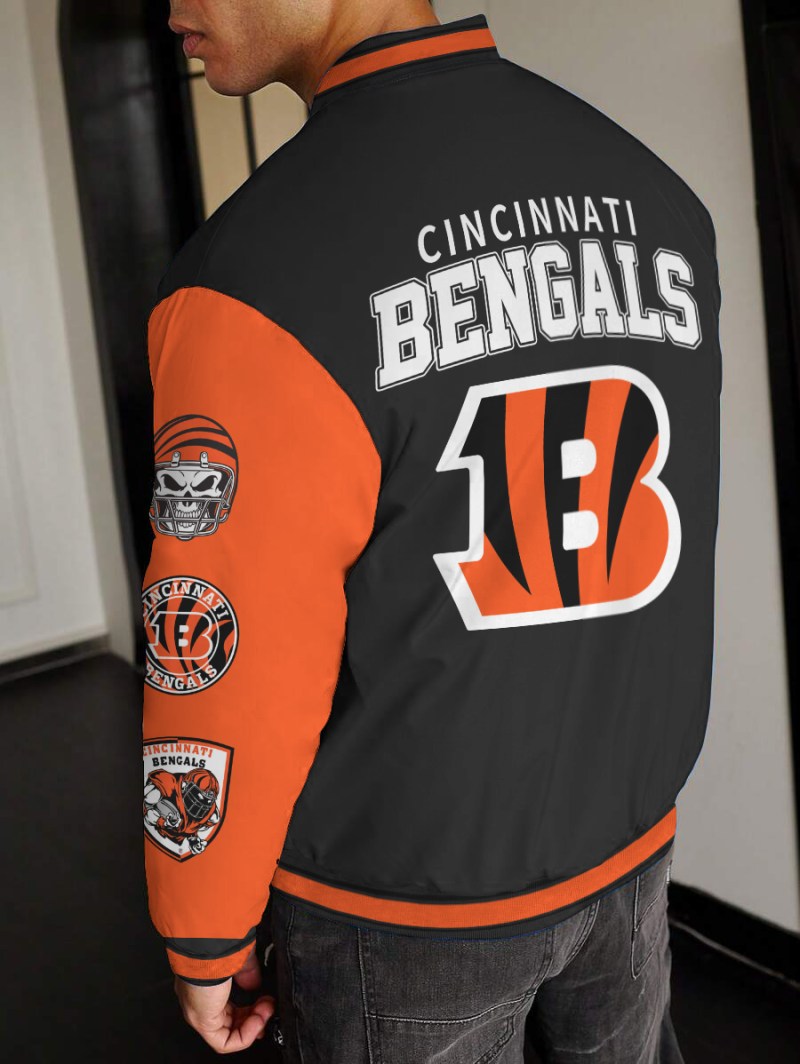 Cincinnati Bengals Varsity Jacket Back