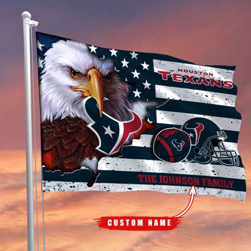 Houston Texans Custom Name Flag