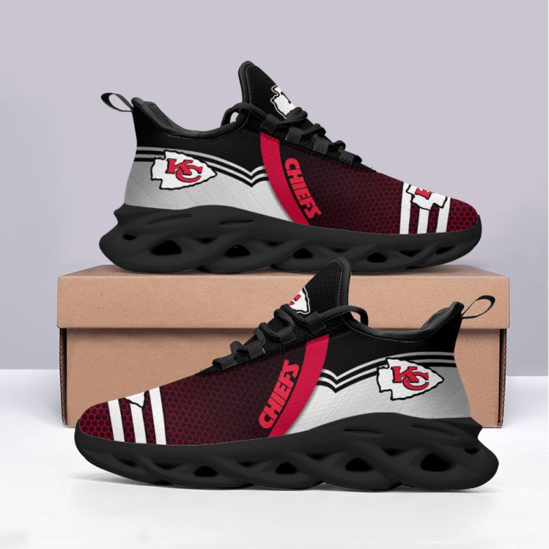 Kansas City Chiefs Yezy Running Sneakers Side View