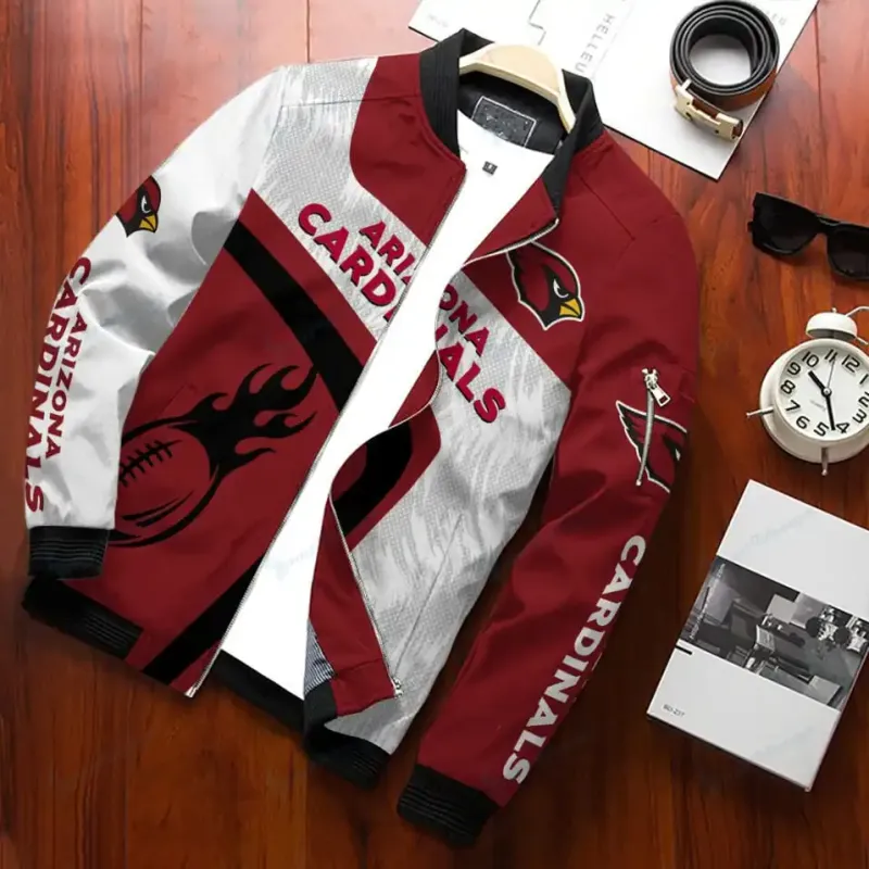 Arizona Cardinals Bomber Jacket Back View