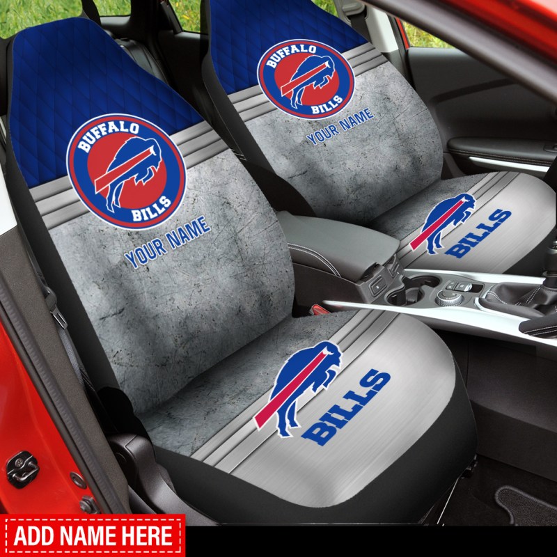 Buffalo Bills Car Seat Cover Mockup 2