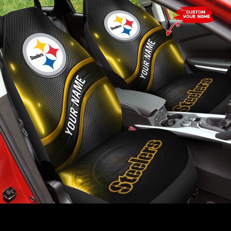 Pittsburgh Steelers Personalized Car Seat Covers