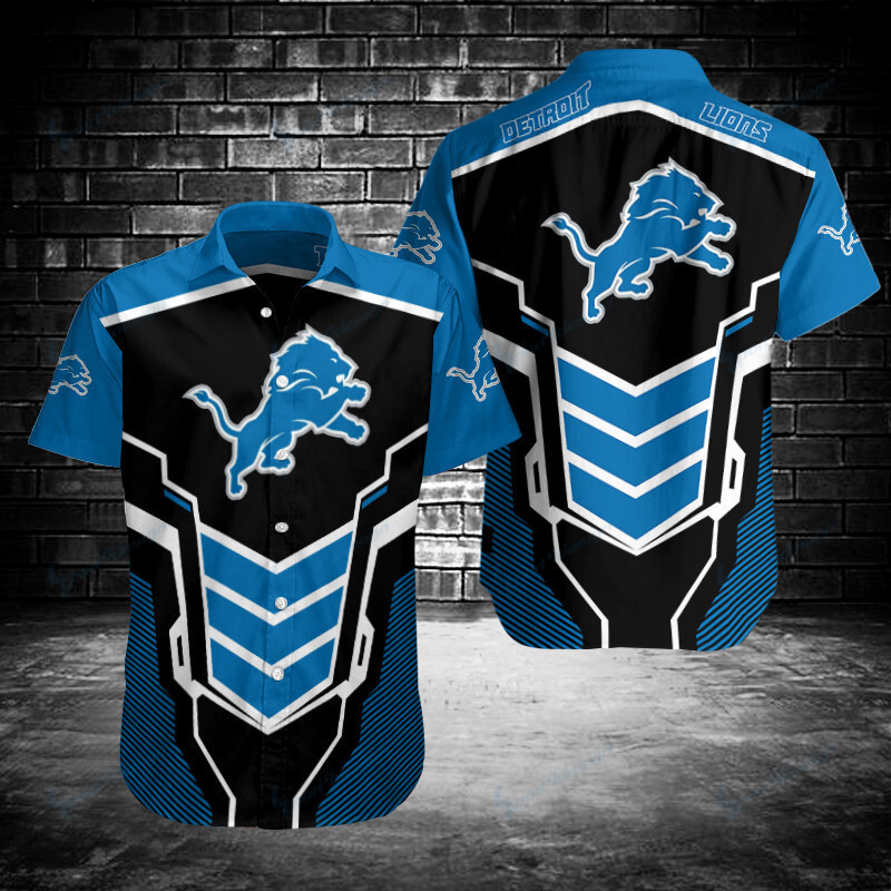 Sizing Chart for Detroit Lions Button Shirt BB166
