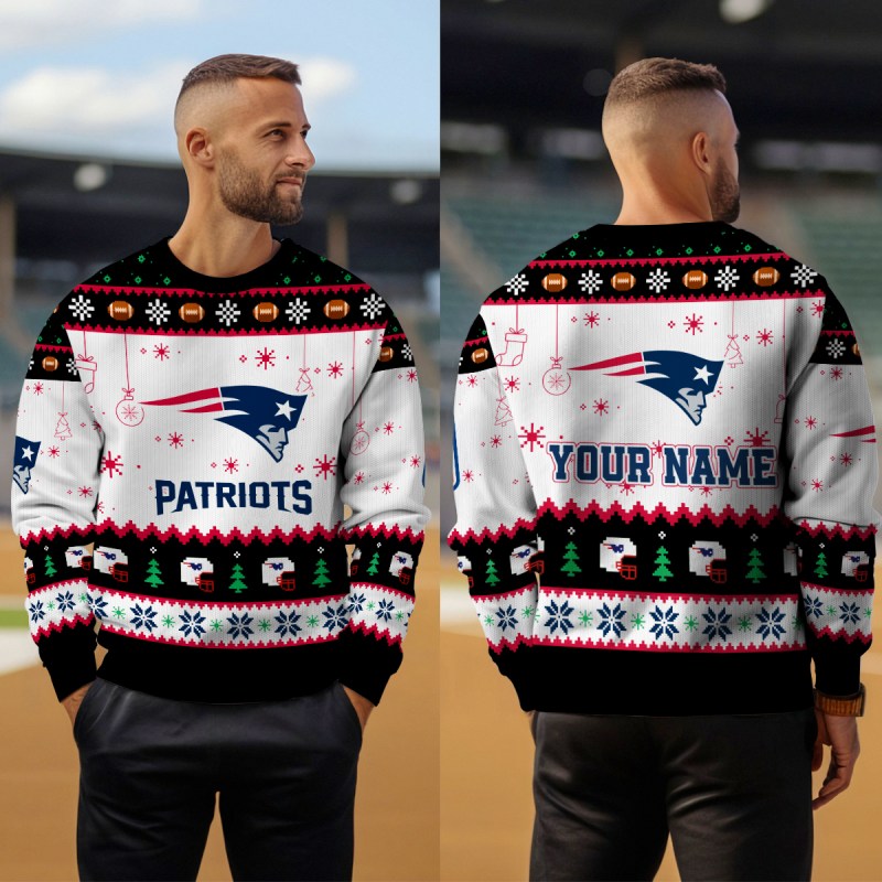 New England Patriots Christmas Sweater