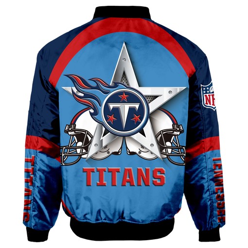 Tennessee Titans Bomber Jacket Graphic Player Running