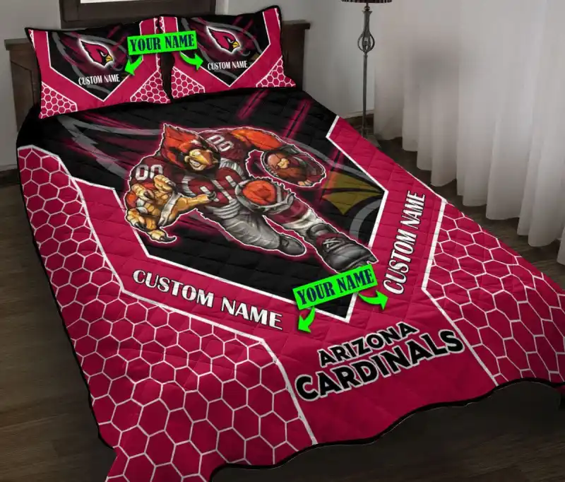 Arizona Cardinals Personalized Quilt Set