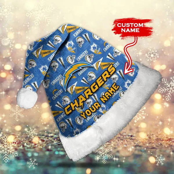 Los Angeles Chargers Santa Hat