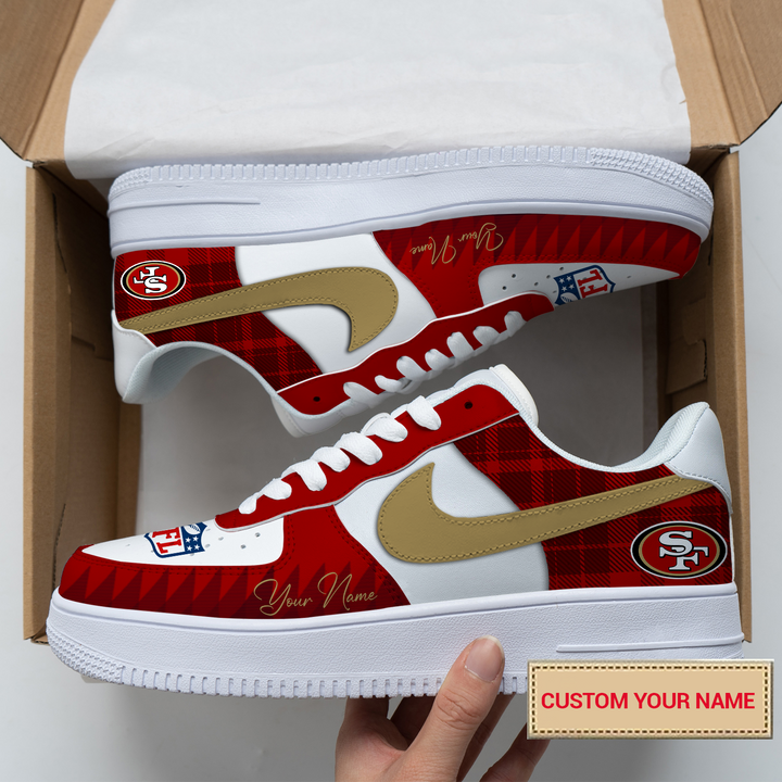 San Francisco 49ers AF1 Sneaker Side View
