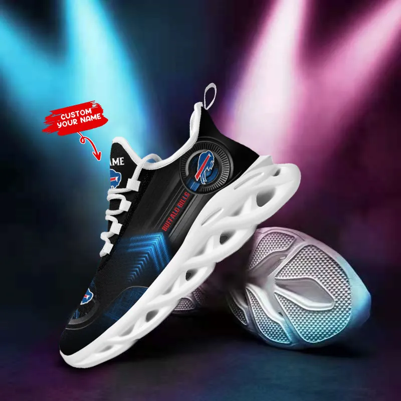 Buffalo Bills Personalized Yezy Running Sneakers Side View
