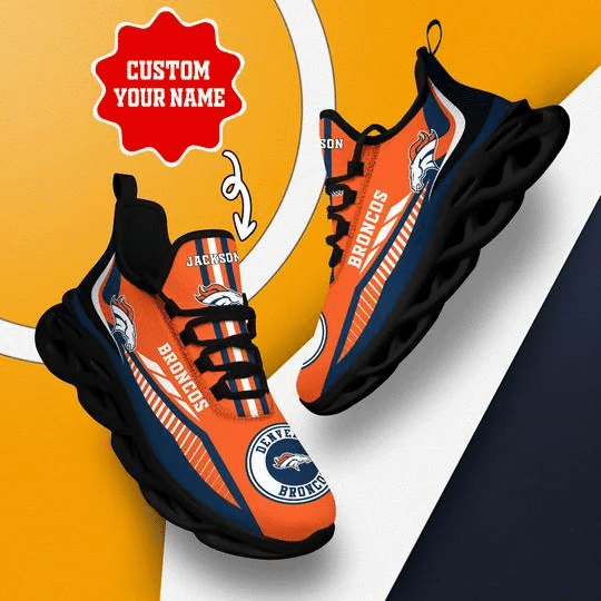 Denver Broncos Yezy Running Sneakers 434 6 Denver Broncos Yezy Running Sneakers Side View