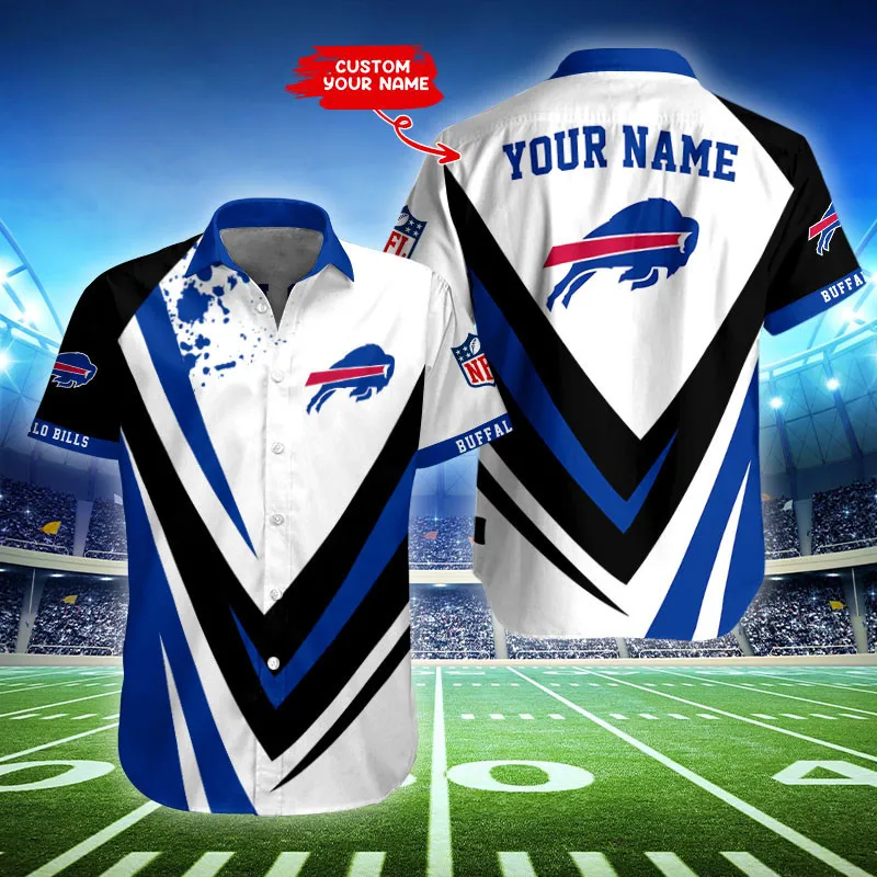 Buffalo Bills Personalized Button Shirt Sizing Chart