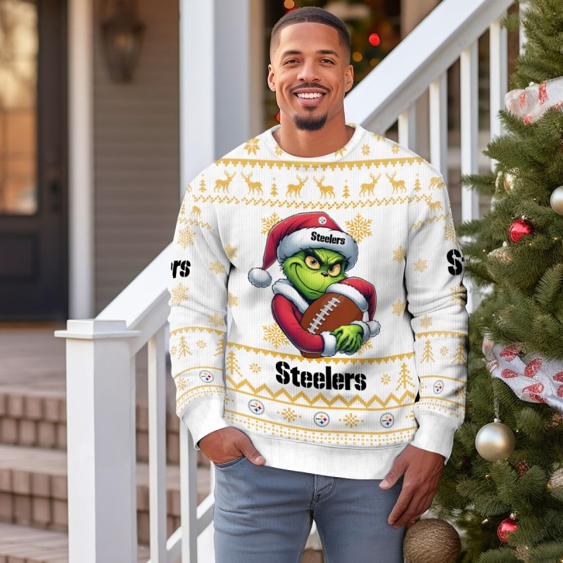 Pittsburgh Steelers Ugly Christmas Sweater - Outdoor View 3