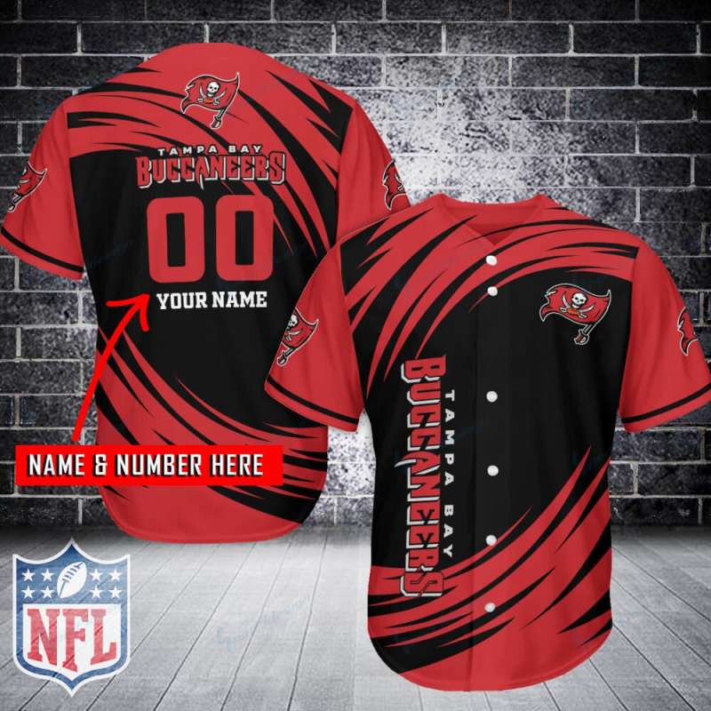 Tampa Bay Buccaneers Personalized Baseball Jersey