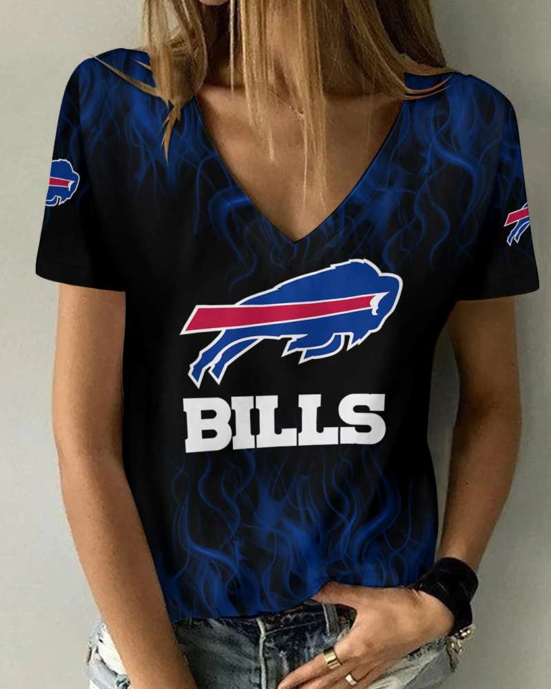 Buffalo Bills V-neck Women T-shirt
