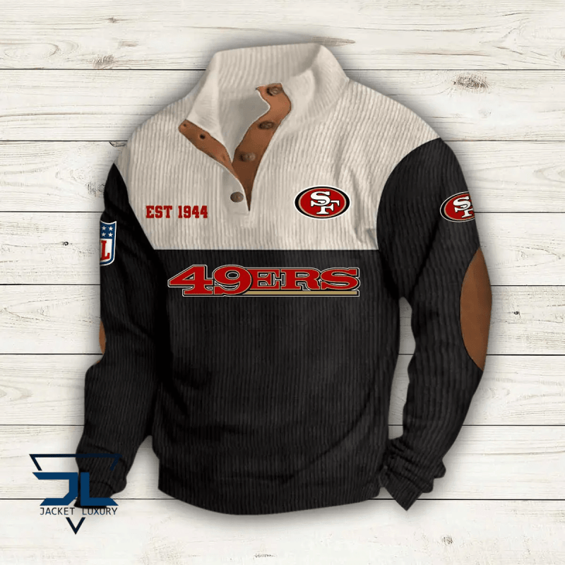 San Francisco 49ers Colorful Stand Collar Sweatshirt