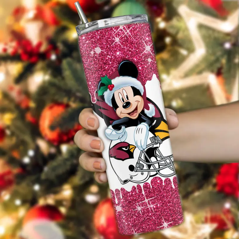 Glitter Tumbler for Arizona Cardinals Fans
