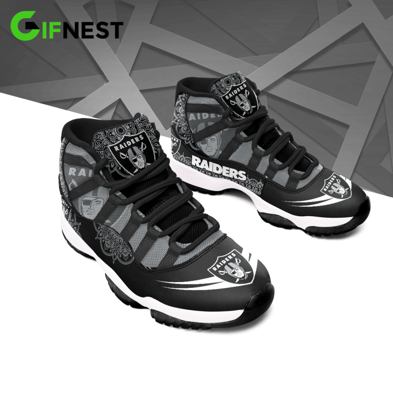 Las Vegas Raiders AJD11 Sneakers Back View