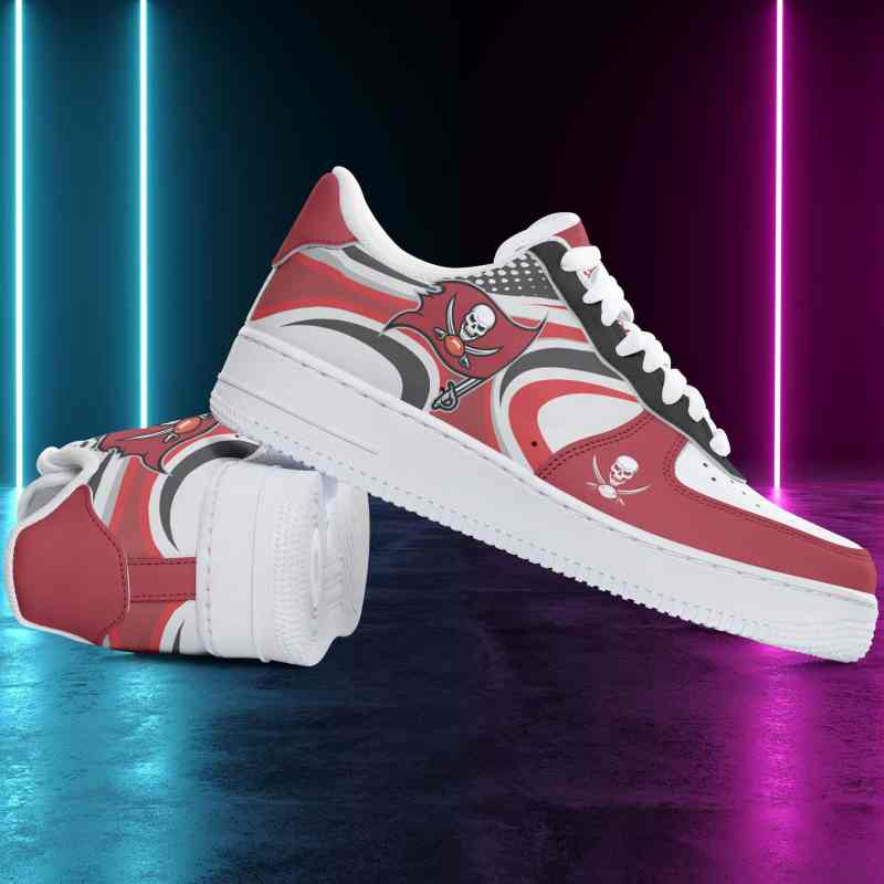 Tampa Bay Buccaneers AF1 Shoes - Side View