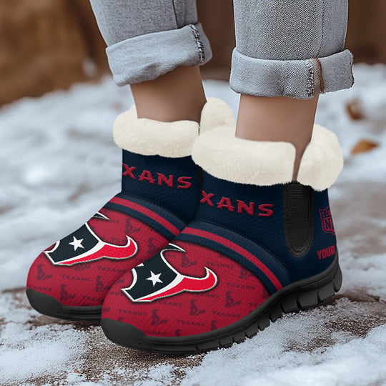 Houston Texans Comfy Winter Snow Boots