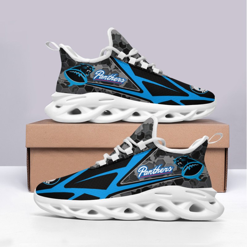 Carolina Panthers Yezy Running Sneakers BB361 4 Carolina Panthers Yezy Running Sneakers