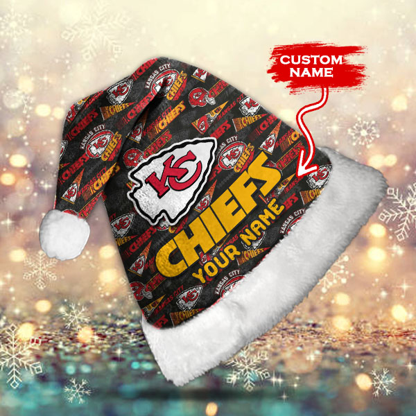 Kansas City Chiefs Personalized Christmas Hat