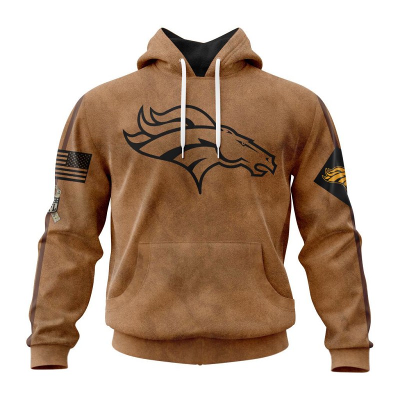 Denver Broncos Personalized Salute To Service Club Hoodie