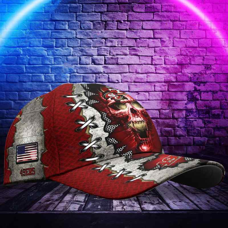 San Francisco 49ers Personalized Classic Cap Front View