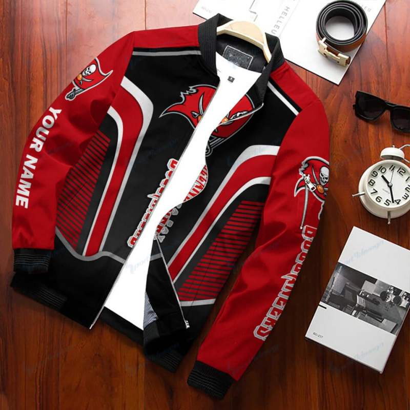 Tampa Bay Buccaneers Bomber Jacket Front View
