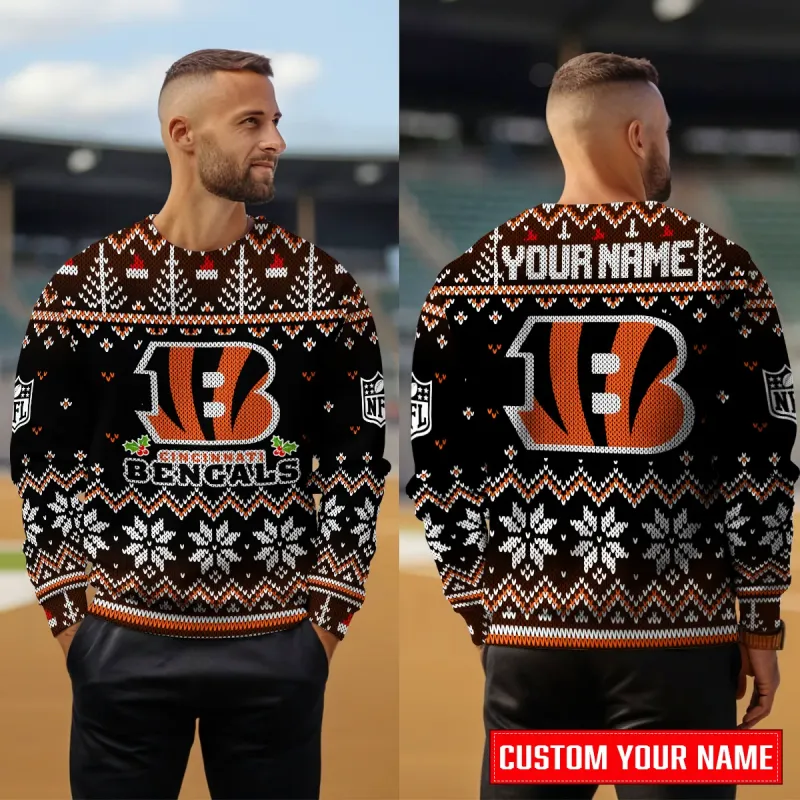 Cincinnati Bengals Ugly Christmas Sweater 3