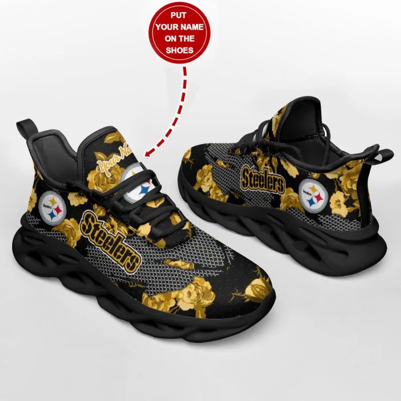 Pittsburgh Steelers Yezy Sneakers Side View