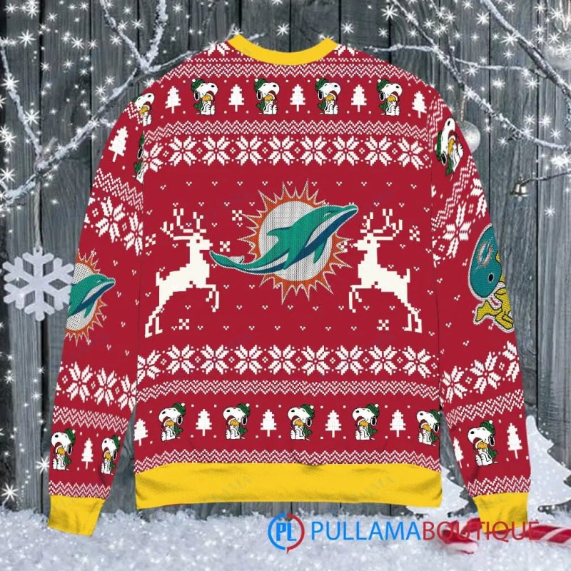 Miami Dolphins Ugly Sweater Back