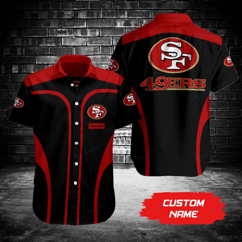 San Francisco 49ers Personalized Button Shirt Sizing Chart
