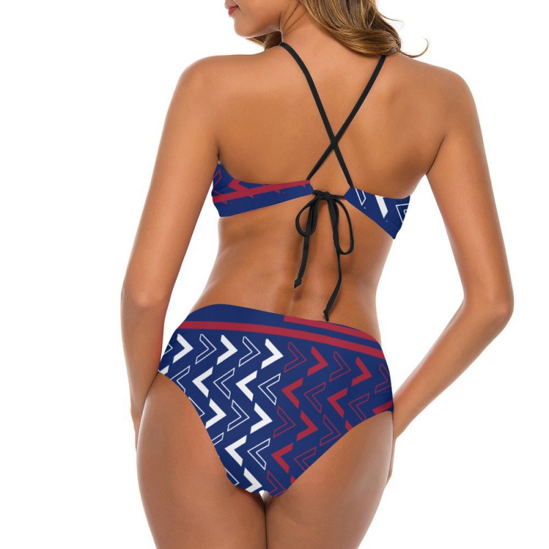 New York Giants Women's Cami Keyhole Swimsuit 2