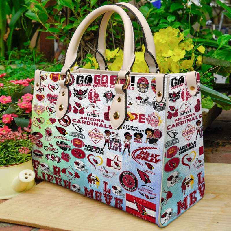 Arizona Cardinals Leather Hand Bag