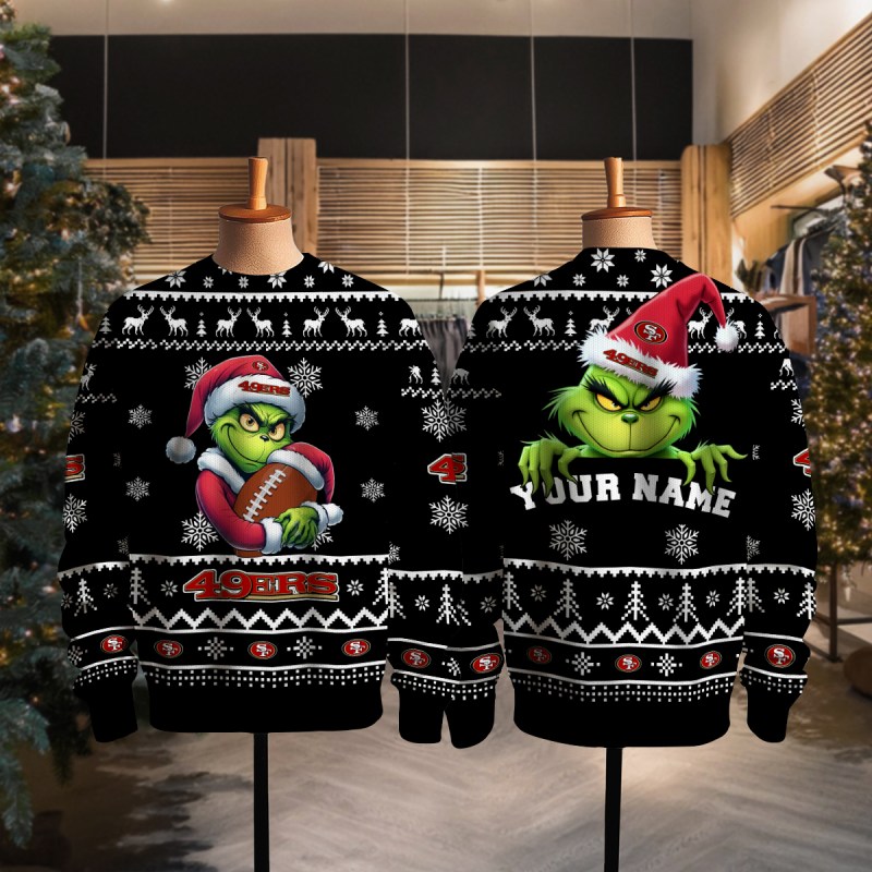 San Francisco 49ers Ugly Christmas Sweater - Full View