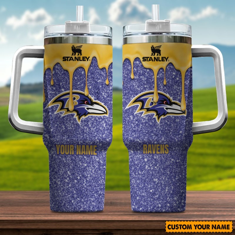 Baltimore Ravens Fan Tumbler