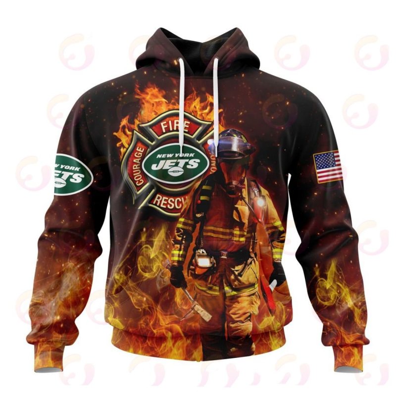 New York Jets Honor Firefighters Hoodie