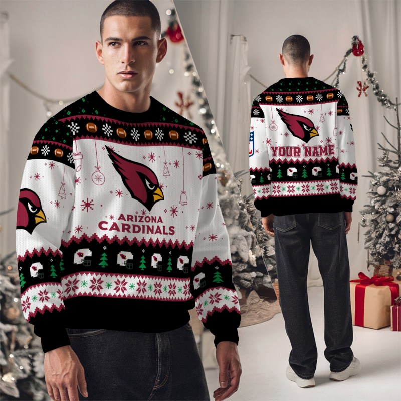 Arizona Cardinals Ugly Christmas Sweater Image 4