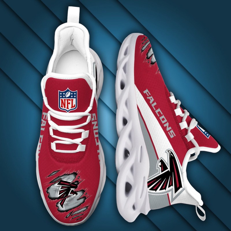 Atlanta Falcons Yezy Running Sneakers Side View