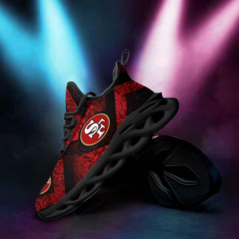 San Francisco 49ers Yezy Running Sneakers All Angles